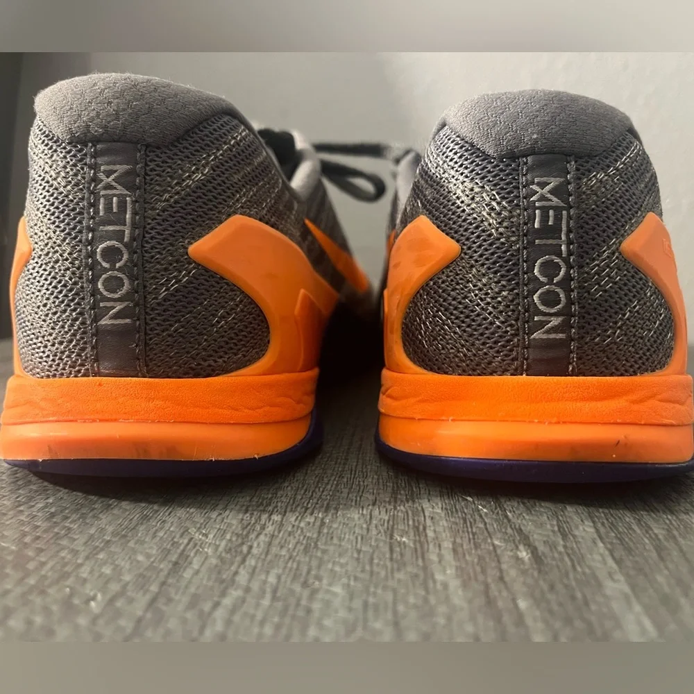 Nike Blue and Orange Athletic Sneakers with Mesh Upper - Picture 5 of 5